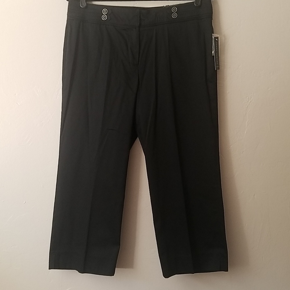 🖤 LARRY LEVINE SATIN CROP PANT